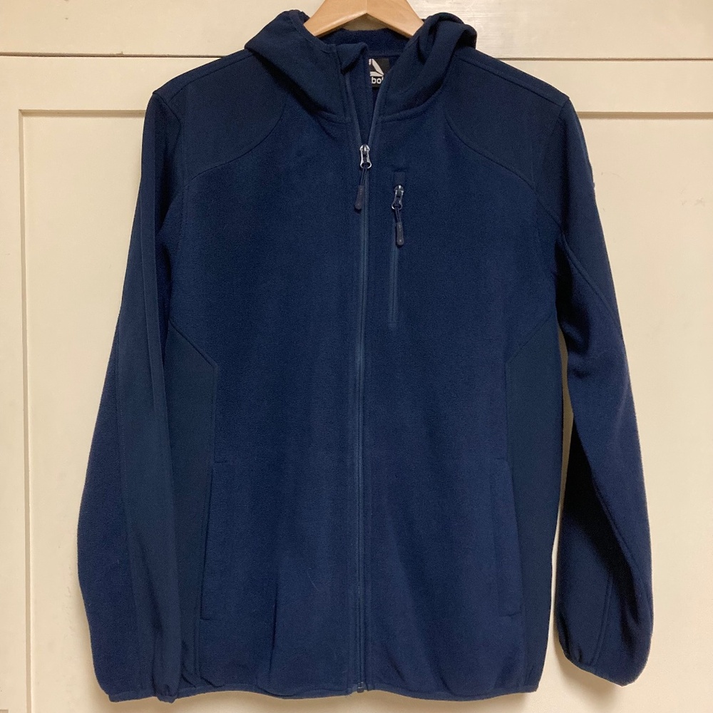 Men's Reebok Zip Front Fleece Jacket with Hood - Size Large